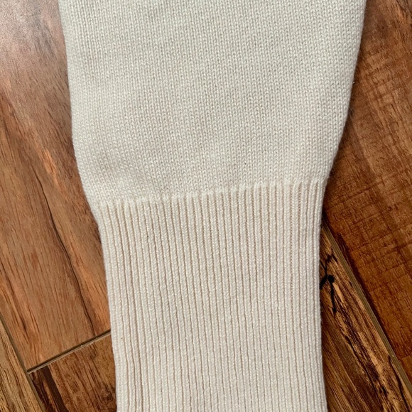 Women's Cashmere Funnel Neck Sweater - Fresh Ivory - Picture 8 of 13